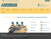 Tablet Screenshot of impaparicio.com
